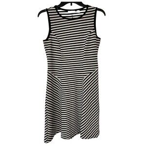 NY&CO Black & White Stripe Dress-Size XS
